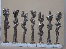 "Fingerübungen" 2004 Bronze Höhe 25cm
